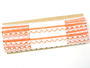 Bobbin lace No. 75079 white/rich orange | 30 m - 4/4
