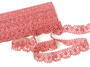 Cotton bobbin lace 75088, width 27 mm, rose - 4/5