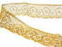 Metalic bobbin lace 75096, width 68 mm, Lurex gold - 4/5