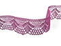 Cotton bobbin lace 75098, width 45 mm, violet - 4/4