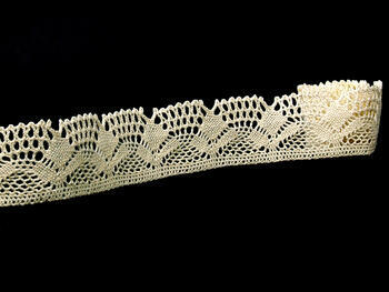 Cotton bobbin lace 75098, width 45 mm, ecru - 4