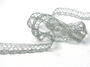 Metalic bobbin lace 75099, width 18 mm, Lurex silver - 4/6