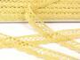 Cotton bobbin lace 75099, width 18 mm, light yellow - 4/4