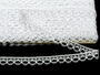 Cotton bobbin lace 75100, width 17 mm, white - 4/5