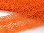 Cotton bobbin lace 75110, width 53 mm, rich orange - 4/4