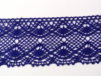 Cotton bobbin lace 75110, width 53 mm, purple/violet - 4