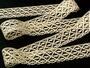 Cotton bobbin lace 75123, width 35 mm, ecru - 4/5