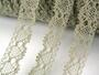 Cotton bobbin lace 75133, width 19 mm, dark linen gray - 4/4