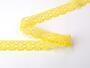 Cotton bobbin lace 75133, width 19 mm, yellow - 4/4