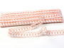 Bobbin lace No. 75169 white/orange | 30 m - 4/5