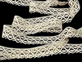 Cotton bobbin lace 75173, width 26 mm, ecru - 4
