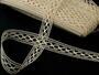 Cotton bobbin lace insert 75181, width 25 mm, ecru - 4/4