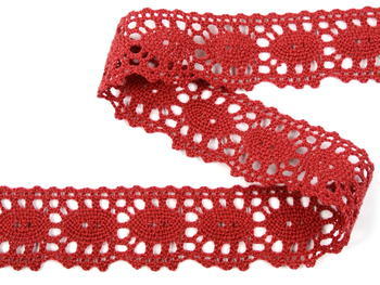 Bobbin lace No. 75187 vinaceous | 30 m - 4