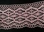 Cotton bobbin lace 75188, width 100 mm, pink - 4/4