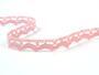 Cotton bobbin lace 75207, width 14 mm, pink - 4/4