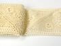 Cotton bobbin lace insert 75216, width 115 mm, ecru - 4/5
