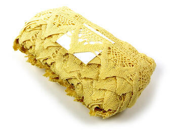 Bobbin lace No. 75221 light yellow | 30 m - 4