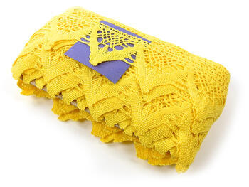 Bobbin lace No. 75221 yellow | 30 m - 4