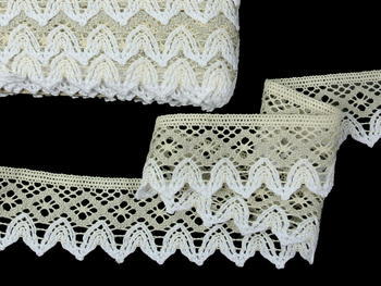 Bobbin lace No. 75222 ecru/light linen/white | 30 m - 4