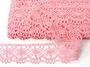 Cotton bobbin lace 75238, width 51 mm, pink - 4/4