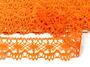 Cotton bobbin lace 75238, width 51 mm, rich orange - 4/4