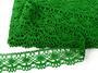 Cotton bobbin lace 75238, width 51 mm, grass green - 4/4