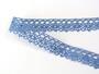 Cotton bobbin lace 75239, width 19 mm, sky blue - 4/4