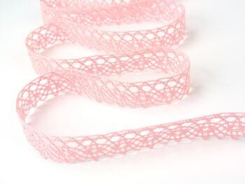 Cotton bobbin lace 75239, width 19 mm, pink - 4