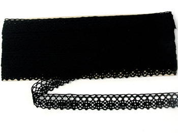 Bobbin lace No. 75239 black | 30 m - 4