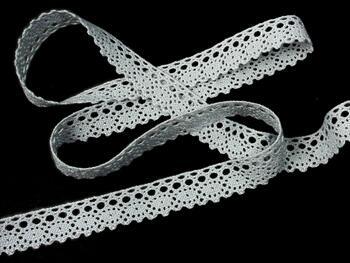 Acryl bobbin lace 75239, width 19 mm, 100% acryl, gray - 4