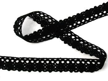 Acryl bobbin lace 75239, width 19 mm, 100% acryl, black - 4