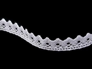 Cotton bobbin lace 75259, width 17 mm, white - 4