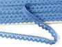 Cotton bobbin lace 75259, width 17 mm, sky blue - 4/4