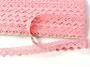 Cotton bobbin lace 75259, width 17 mm, pink - 4/5