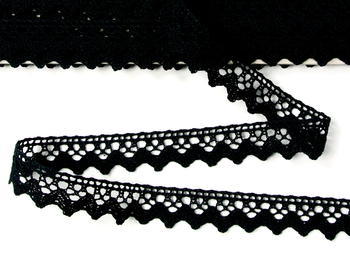 Bobbin lace No. 75259 black | 30 m - 4