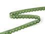 Cotton bobbin lace 75259, width 17 mm, green olive - 4/4