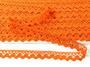Cotton bobbin lace 75259, width 17 mm, rich orange - 4/5