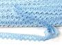 Cotton bobbin lace 75259, width 17 mm, light blue - 4/5