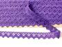 Cotton bobbin lace 75259, width 17 mm, purple II - 4/4