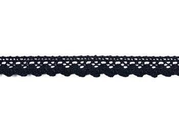 Cotton bobbin lace 75260, width 22 mm, black - 4