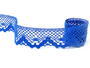 Cotton bobbin lace 75261_06344 royal blue width 40 mm - 4/5