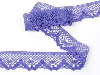 Cotton bobbin lace 75261, width 40 mm, purple II - 4