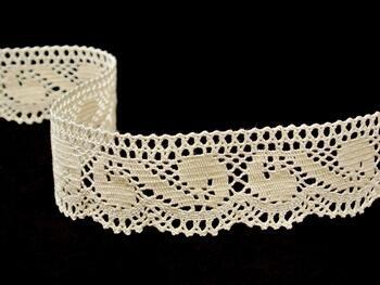 Cotton bobbin lace 75267, width 43 mm, ecru - 4
