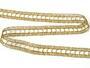Metalic bobbin lace insert 75281, width 18 mm, Lurex gold - 4/5