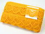 Cotton bobbin lace 75301, width 58 mm, dark yellow - 4/4