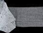 Cotton bobbin lace insert 75309, width 160 mm, white - 4/4