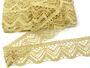 Cotton bobbin lace 75301, width 58 mm, caramel - 4/4