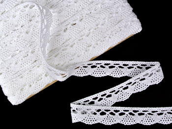 Bobbin lace No.75317 white | 30 m - 4