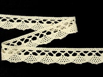 Cotton bobbin lace 75317, width 29 mm, ecru - 4