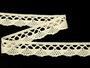 Cotton bobbin lace 75317, width 29 mm, ecru - 4/4